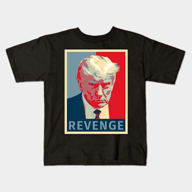 Donald Trump Revenge Kids T-Shirt by Three Meat Curry